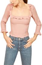 Women's Reformation Barb Crop Top - Pink