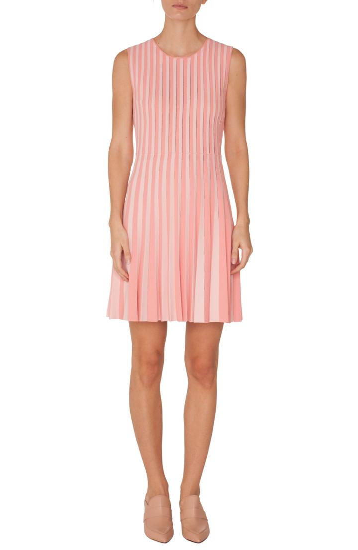 Women's Akris Punto Stripe Pleated Dress