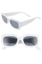 Women's Leith Thick Rectangle Sunglasses - White