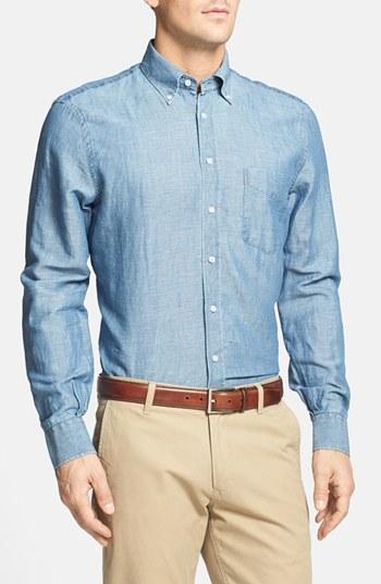 Kent And Curwen Chambray Sport Shirt