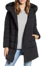 Women's Woolrich Puffy Prescott Wool Blend Down Coat - Black