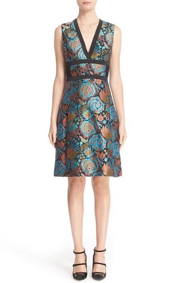 Women's Etro Brocade Fit & Flare Dress