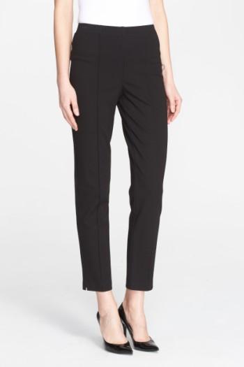 Women's St. John Collection Ponte Knit Ankle Pants - Black