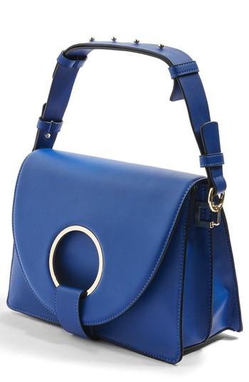 Topshop Shay Ring Shoulder Bag - Blue