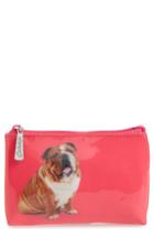 Catseye London Bulldog Fuchsia Zip Pouch, Size - Bulldog