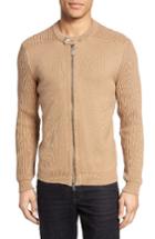 Men's Eleventy Zip Moto Sweater