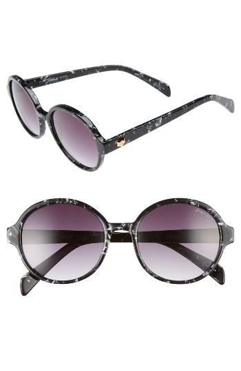 Women's Draper James 53mm Round Gradient Sunglasses - Black