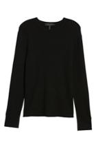 Men's Rag & Bone Gregory Merino Wool Blend Crewneck Sweater, Size - Black