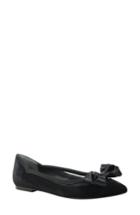 Women's J. Renee Allitson Bow Flat B - Black