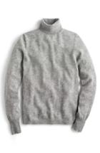 Women's J.crew Everyday Cashmere Turtleneck Sweater - Grey