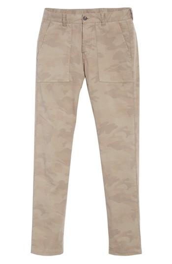 Men's Eleventy Camo Fatigue Pocket Pants - Beige