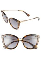Women's Sonix Melrose 51mm Gradient Cat Eye Sunglasses - Black Fade/ Brown Tortoise