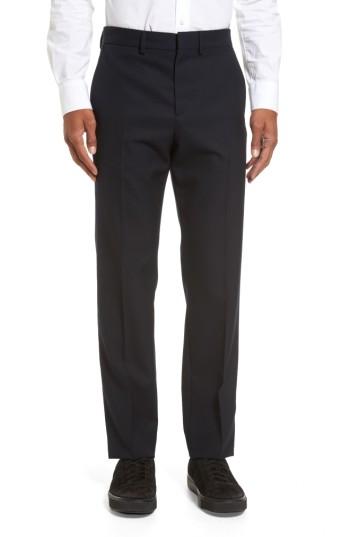 Men's Vince Fit Wool Trousers, Size 28 - Blue