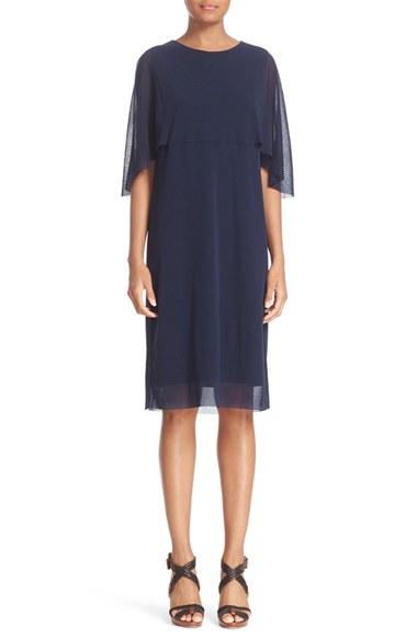 Women's Fuzzi Tulle Capelet Dress