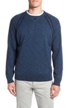 Men's Tommy Bahama Sun Up Sun Down Flip Crewneck Sweater, Size - Blue