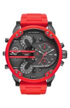 Men's Diesel 'mr. Daddy' Chronograph Silicone Strap Watch, 57mm