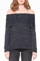 Women's Willow & Clay Off The Shoulder Sweater, Size - Blue