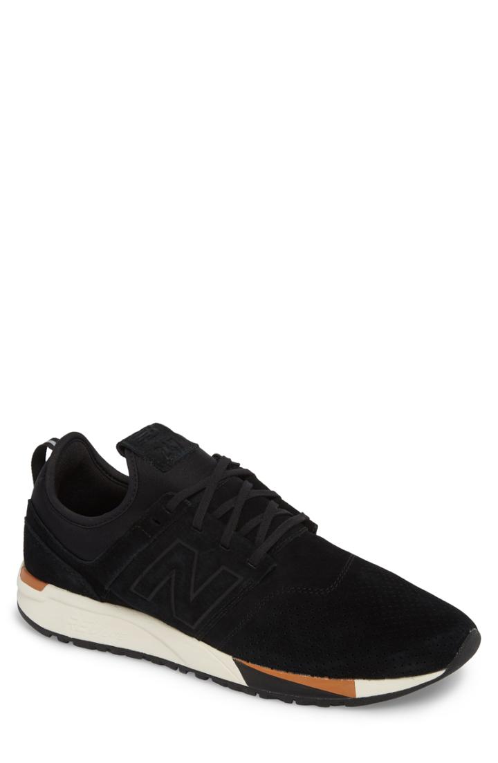Men's New Balance 247 Luxe Sneaker D - Black