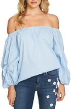 Women's Cece Off The Shoulder Balloon Sleeve Top - Blue