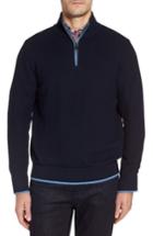 Men's Tailorbyrd Killona Tipped Quarter Zip Sweater - Blue