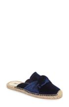 Women's Soludos Knotted Velvet Loafer Mule M - Blue