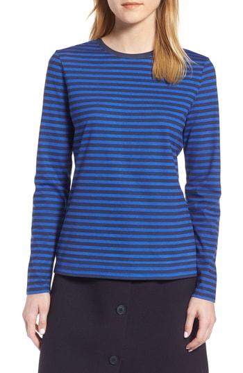 Women's 1901 Long Sleeve Ringer Tee, Size - Blue