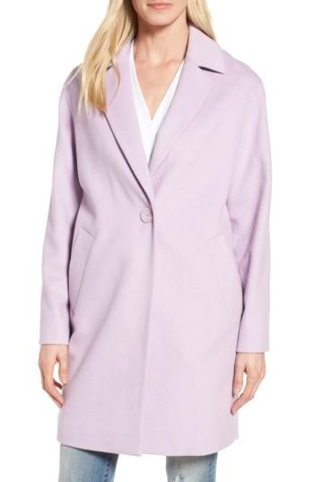 Women's Halogen Wool Blend Coat - Purple