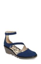 Women's Fly London Plan Pump .5-6us / 36eu - Blue