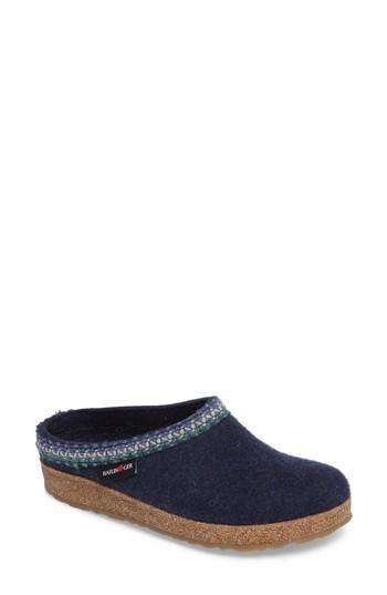 Women's Haflinger Zigzag Slipper Us / 39eu - Blue