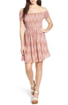 Women's Lira Clothing Lilly Smocked Off-the-shoulder Dress - Pink