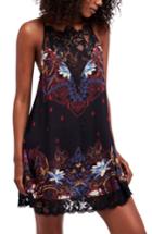 Women's Free People Who's Sorry Now Print Slipdress - Black