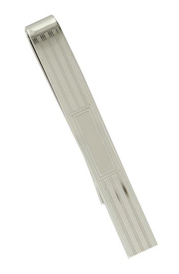 David Donahue Sterling Silver Tie Clip Textured Slide