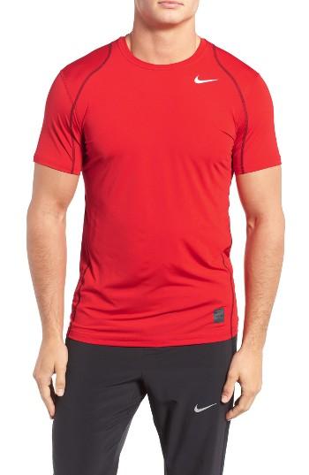 Men's Nike 'pro Cool Compression' Fitted Dri-fit T-shirt - Pink