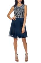 Women's Lace & Beads Memphis Fit & Flare Dress - Blue