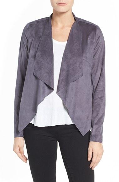 Women's Kut From The Kloth Tayanita Faux Suede Jacket - Grey