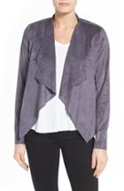 Women's Kut From The Kloth Tayanita Faux Suede Jacket - Grey