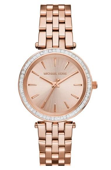 Women's Michael Kors 'mini Darci' Round Bracelet Watch, 33mm