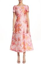 Women's St. John Collection Washed Bouquet Jacquard Dress