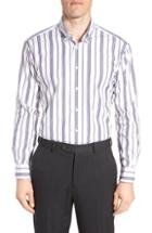 Men's Gitman Tailored Fit Stripe Dress Shirt - 35 - White