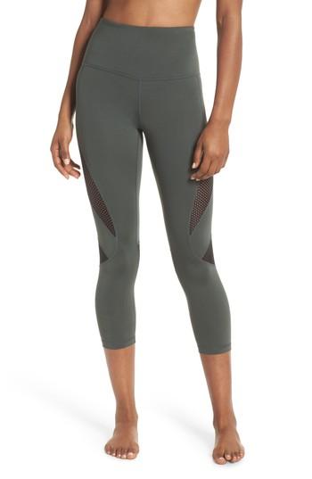Women's Zella High Waist Crop Leggings - Green