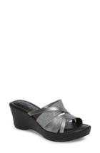 Women's Tuscany By East Street Lucette Strappy Wedge Mule M - Metallic