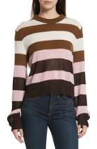 Women's Rag & Bone Annika Stripe Sweater, Size - Pink