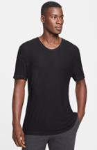 Men's T By Alexander Wang Slub Scoop Neck T-shirt - Black