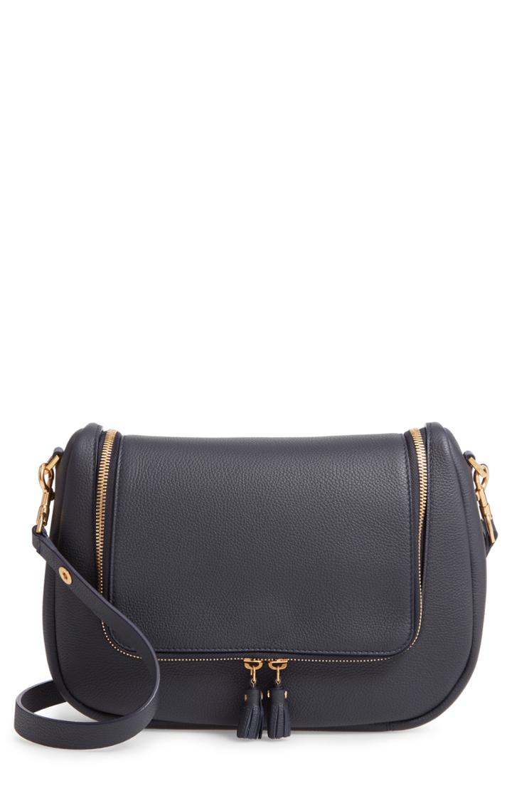 Anya Hindmarch Mini Vere Leather Shoulder Satchel - Blue