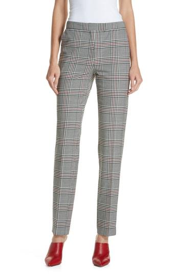 Women's Robert Rodriguez Plaid Slim Leg Pants - Black