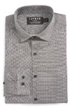 Men's Topman Classic Fit Print Dress Shirt