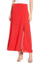 Women's Soprano Slit Maxi Skirt - Red