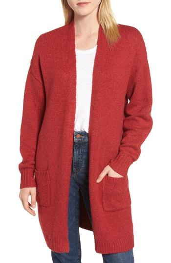 Women's Velvet By Graham & Spencer Cotton Blend Cardigan - Red