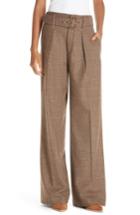 Women's Polo Ralph Lauren Relaxed Wide Leg Tweed Pants - Brown