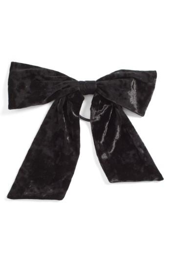 Tasha Velvet Bow Ponytail Holder